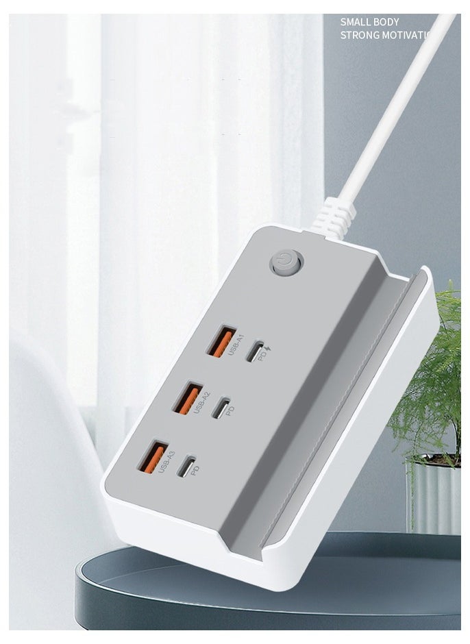 غريفين - موزع USB 3.0، منافذ شحن USB 20 وات، موزع بيانات، تمديد، مناسب لأجهزة الكمبيوتر المحمولة وأجهزة الكمبيوتر الشخصية وأجهزة الكمبيوتر وأجهزة USB، متوافق للغاية، سرعة نقل بيانات 5 جيجابت في الثانية - Image 1