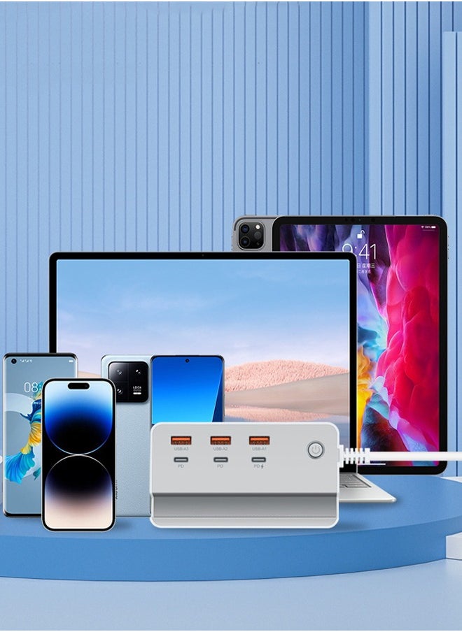 غريفين - موزع USB 3.0، منافذ شحن USB 20 وات، موزع بيانات، تمديد، مناسب لأجهزة الكمبيوتر المحمولة وأجهزة الكمبيوتر الشخصية وأجهزة الكمبيوتر وأجهزة USB، متوافق للغاية، سرعة نقل بيانات 5 جيجابت في الثانية - Image 1