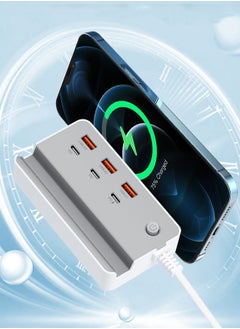 غريفين موزع USB 3.0، منافذ شحن USB 20 وات، موزع بيانات، تمديد، مناسب لأجهزة الكمبيوتر المحمولة وأجهزة الكمبيوتر الشخصية وأجهزة الكمبيوتر وأجهزة USB، متوافق للغاية، سرعة نقل بيانات 5 جيجابت في الثانية  - Image 4