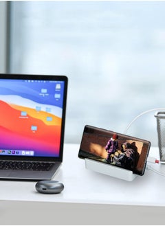 غريفين موزع USB 3.0، منافذ شحن USB 20 وات، موزع بيانات، تمديد، مناسب لأجهزة الكمبيوتر المحمولة وأجهزة الكمبيوتر الشخصية وأجهزة الكمبيوتر وأجهزة USB، متوافق للغاية، سرعة نقل بيانات 5 جيجابت في الثانية  - Image 5