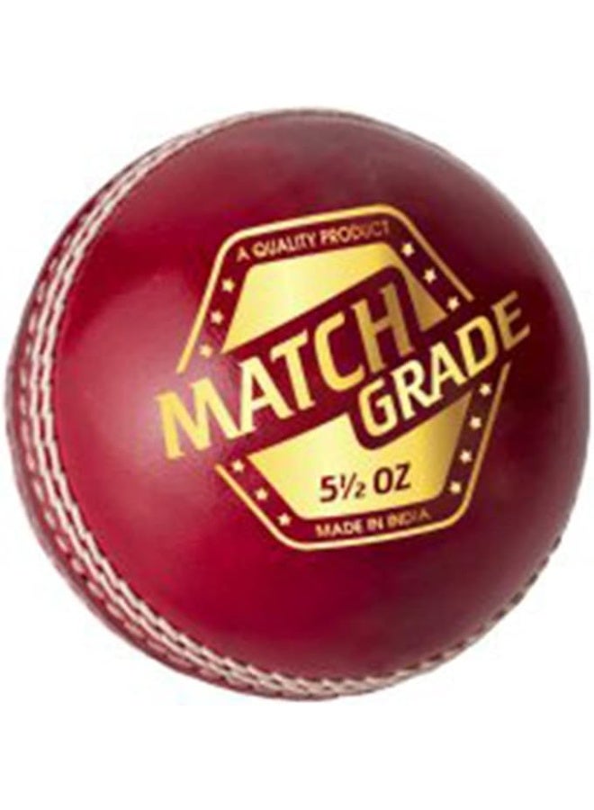 دي أس سي كرة كريكيت جلدية DSC Match Grade – حمراء | مخيطة يدويًا | جلد عالي الجودة | مقاومة للماء | مثالية للمباريات والتدريب | للمحترفين والأندية - Image 2