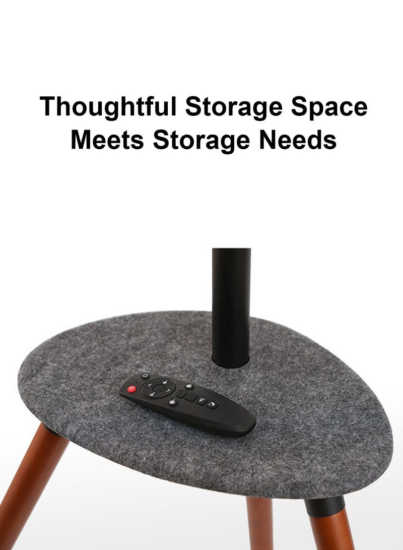 فلاشهوك حامل تلفزيون مع قاعدة حامل ثلاثي القوائم لشاشة 45-65 بوصة يصل وزنها إلى 40 كجم، حامل تلفزيون ثلاثي القوائم قابل للتعديل مع صينية لغرفة المعيشة، دوران 180 درجة - Image 3