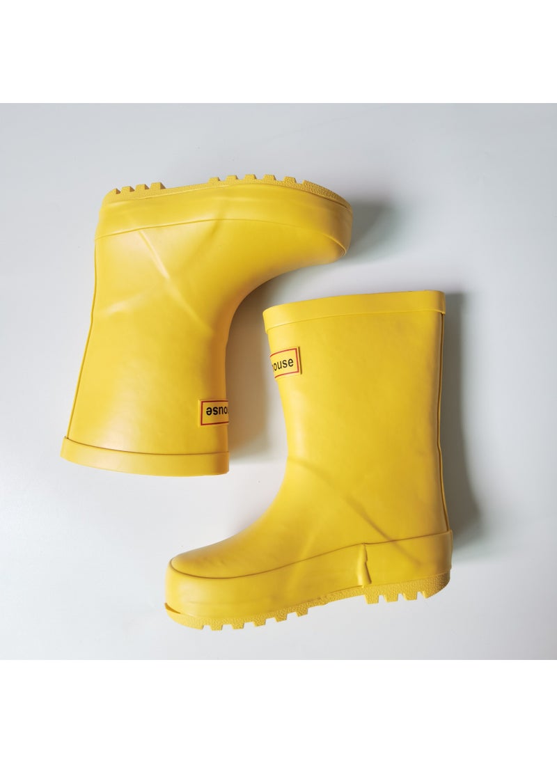 Generic Enbihouse Macaron Kids Rubber Rain Boots Yellow 
