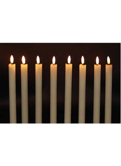 OMEVE Flameless Taper LED Candles Light With Remote Control Battery Operated Led Warm 3D Wick Light Window Candles (Pack of 6)  - Image 5