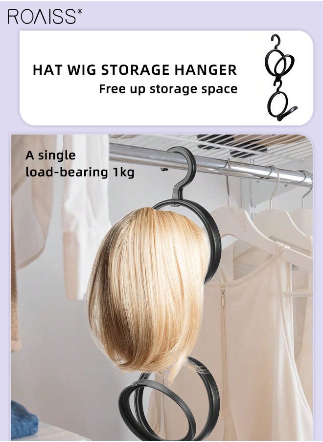 4Pcs Wig Storage Set, Hanging Stackable Wig Storage Stand and Portable Durable Zipper Transparent Window Reusable Protective Wig Storage Bag, Save Space,Black - pzsku/Z0A9D29A12B8C18D21F06Z/45/_/1694007379/8c76a921-dc04-4708-b8ec-6cde825beb05