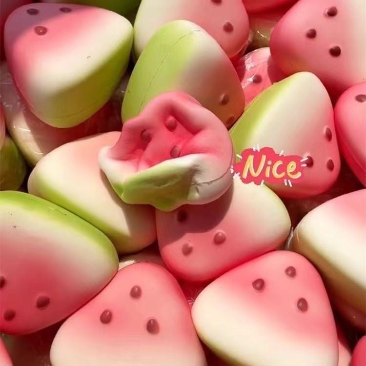 New Summer Ice-Skin Watermelon Squishy Toy, Soft and Slow Rebound, Children's Toy for Stall Selling, Blind Box - Image 2