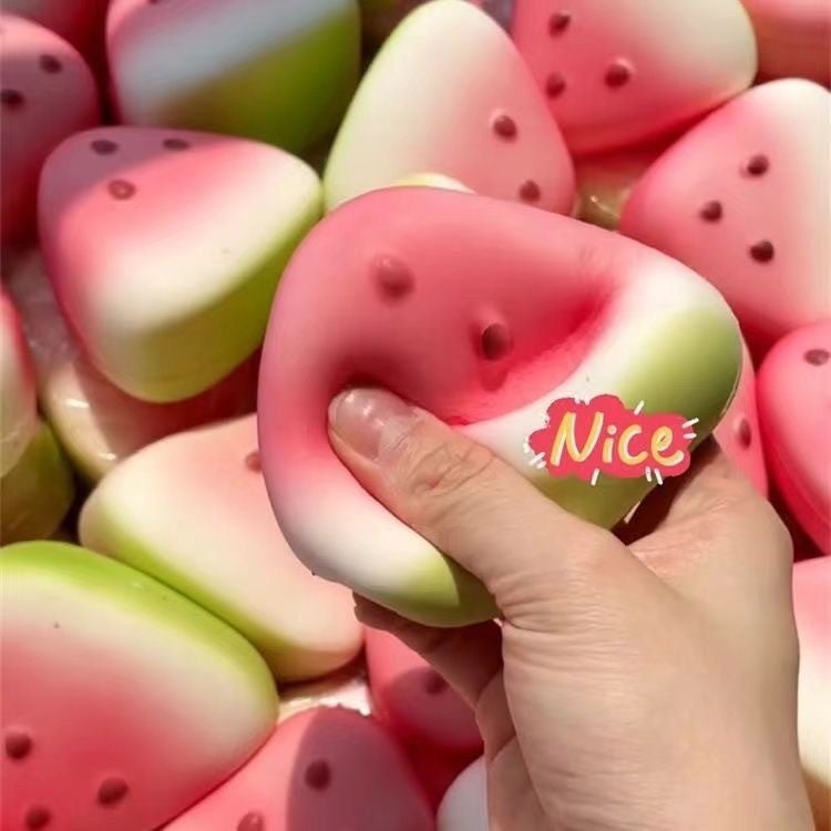 New Summer Ice-Skin Watermelon Squishy Toy, Soft and Slow Rebound, Children's Toy for Stall Selling, Blind Box - Image 5