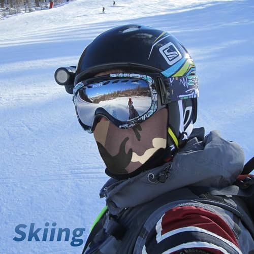 YESLIFE Brown Balaclava Ski Mask for Men and Women, Summer Face Mask for Motorcycle Helmets, Dirt Bike Accessories Neck Gaiter, Bandanas - Image 2