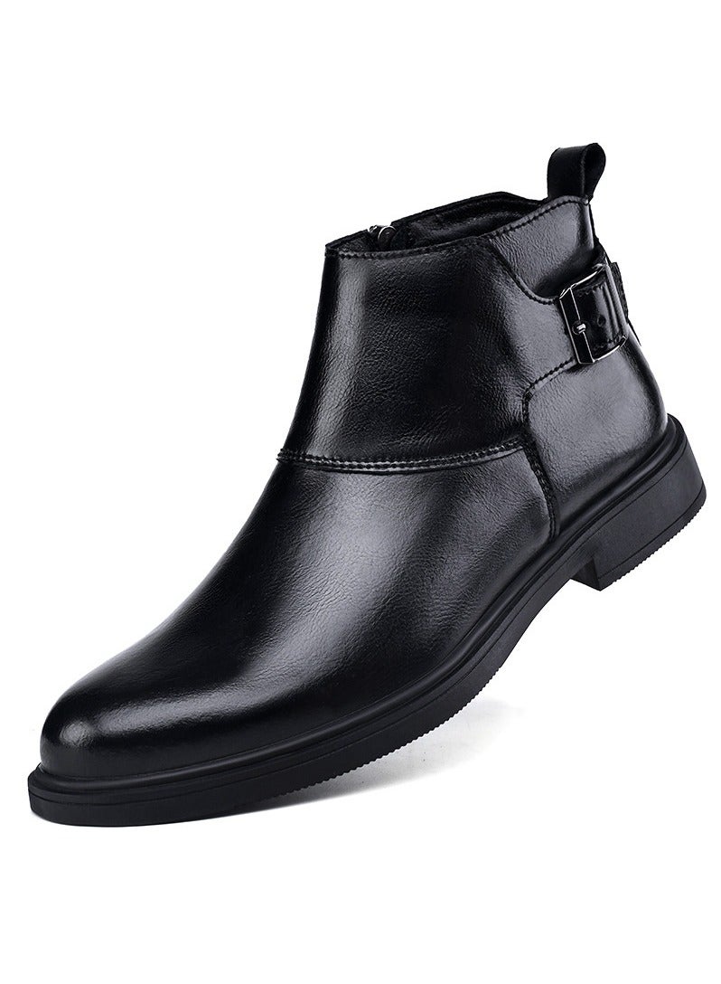 KUYING New Men's Casual Leather Boots  - Image 1