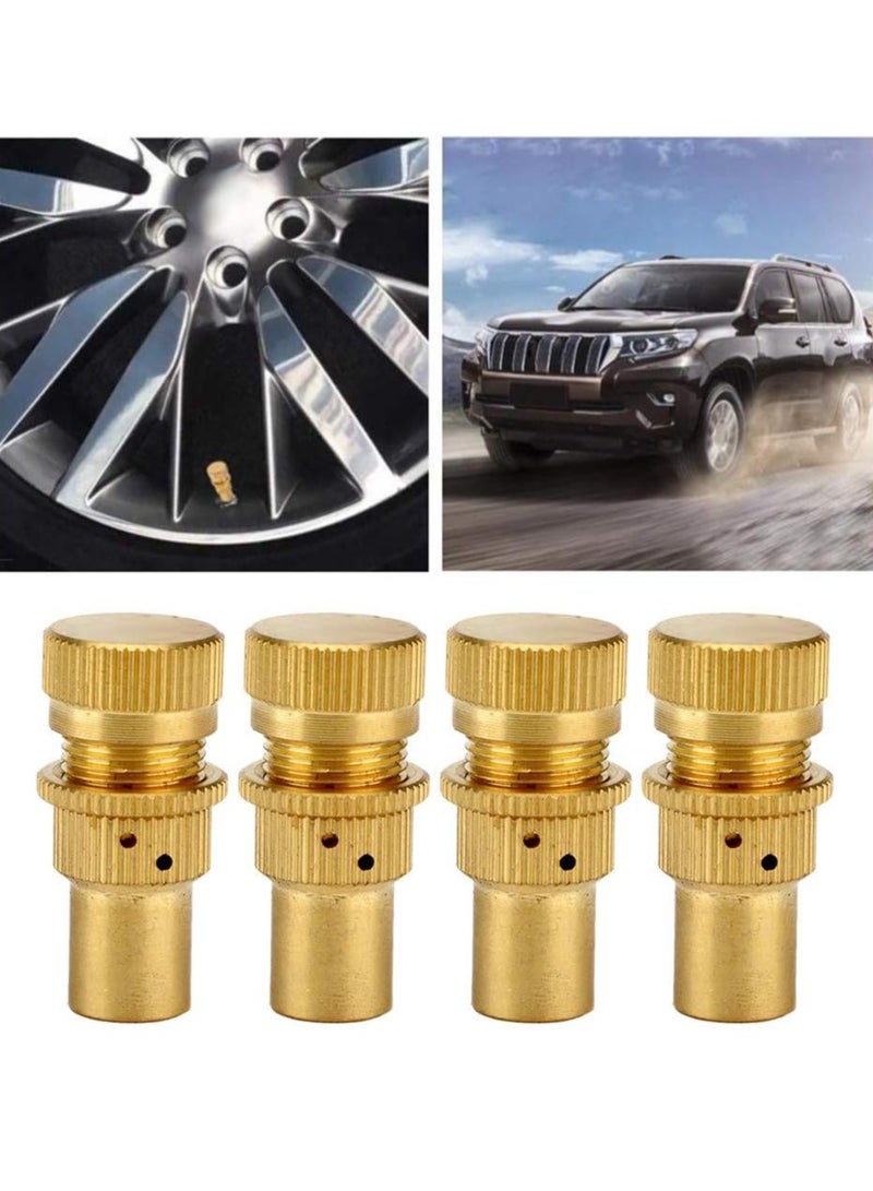4Pcs Tire Valve Tools Auto Car Alloy Tire Pressure Relief Valve Deflators Bleeder Valve Set Universal Accessory Car Tire Repair Tools - Image 4