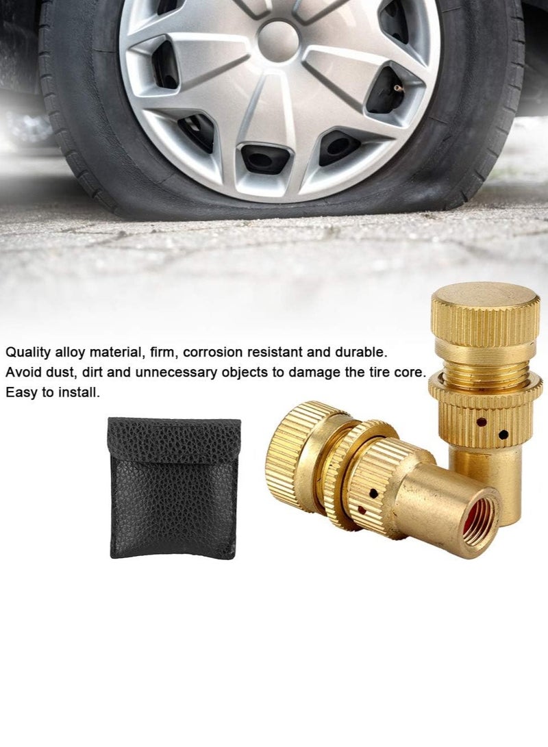 4Pcs Tire Valve Tools Auto Car Alloy Tire Pressure Relief Valve Deflators Bleeder Valve Set Universal Accessory Car Tire Repair Tools - Image 2