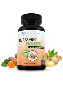 DOCTOR RECOMMENDED SUPPLEMENTS Turmeric Curcumin With Ginger 95% Curcuminoids With Bioperine 180 Veggie Capsules Made In Usa  - Image 2