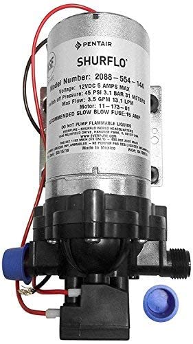 SHURFLO Precitrade Shurflo 2088-554-144 Fresh Water Pump, 12 Volts, 3.5 Gallons Per Minute, 45 Psi - Image 3