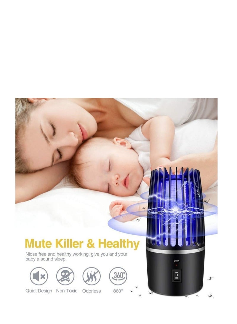 SYOSI Electric Portable Mosquito Killer Lamp, 4000mAh USB Rechargeable with Night Light Electronic Fly Killer for Indoor Outdoor Garden - Image 5