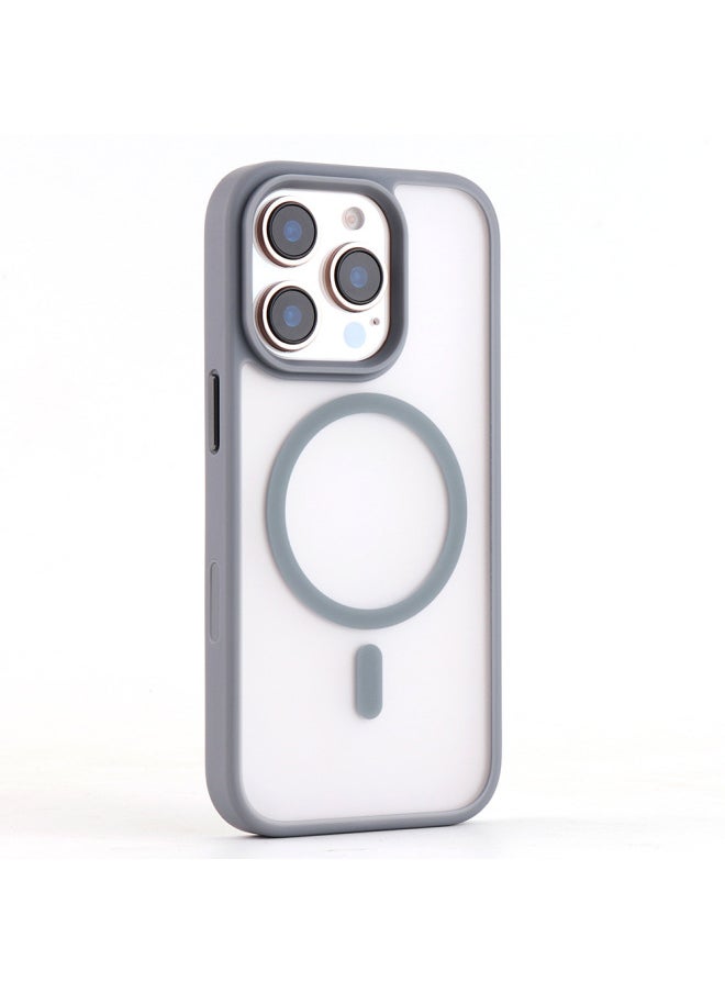 Generic - For Iphone 16Promax Skin-sensitive Magnetic Suction Phone Case Smart Touch Button Ai Photo Button For Iphone16-Color:Ai Button-2.0 Skin-feeling Magnetic Shell-grey-Applicable Models:For Iphone 16 Pro Max - Image 1