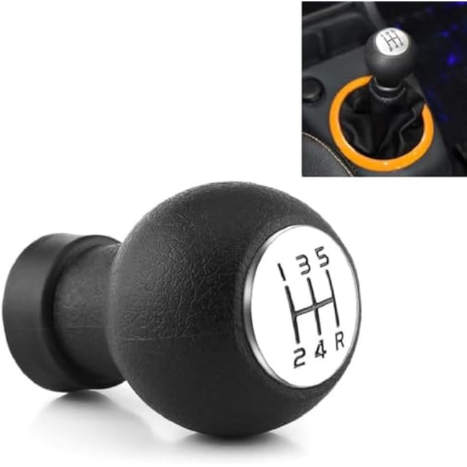 Unity DETACHI 5 Speed Manual Car Gear knob Stylish Handball Gear Shifter Lever Knob Compatible with Suzuki Alto K10SwiftSX4 Maruti Suzuki Swift and Swift Dzire 20052010 Model for Car Black Finish - Image 1
