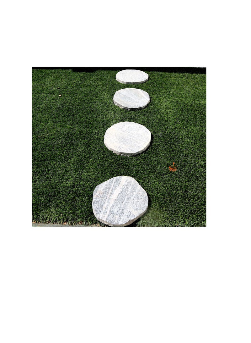 KNP Garden stepping stones Anti Slip 28-35cm Round Gray single stones - Image 2