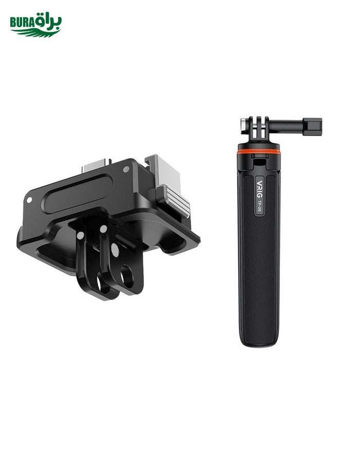 BURAQ For DJI OSMO Pocket 3 Camera Charging Base Quick Release Mount Adapter With 1/4 Inch Hole, Spec: With Tripod  - Image 1