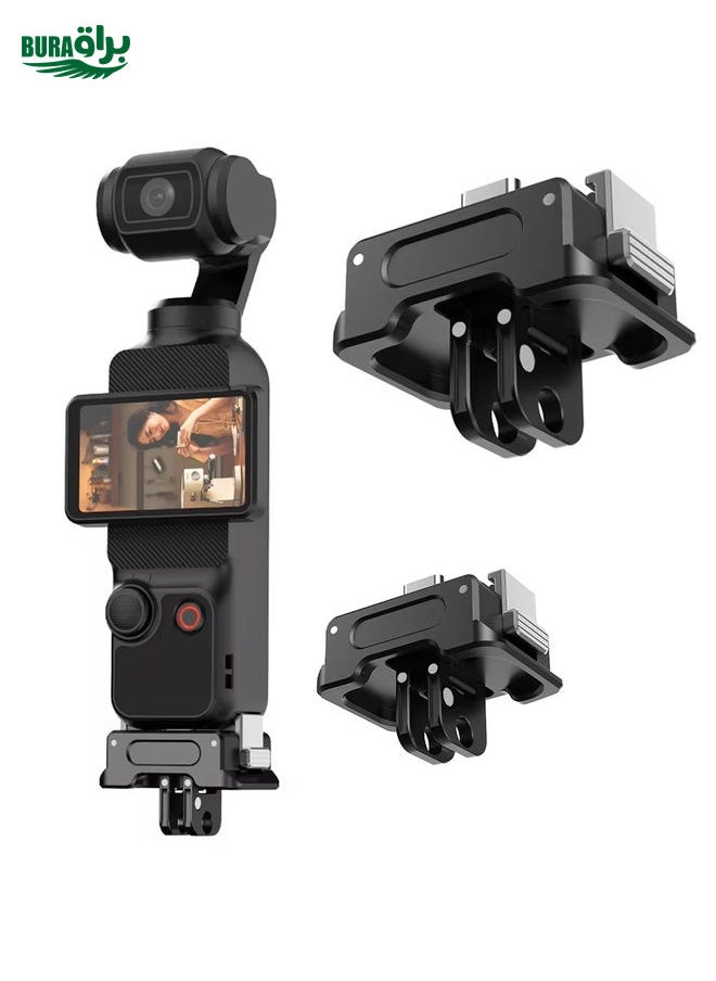 BURAQ For DJI OSMO Pocket 3 Camera Charging Base Quick Release Mount Adapter With 1/4 Inch Hole, Spec: With Tripod  - Image 2