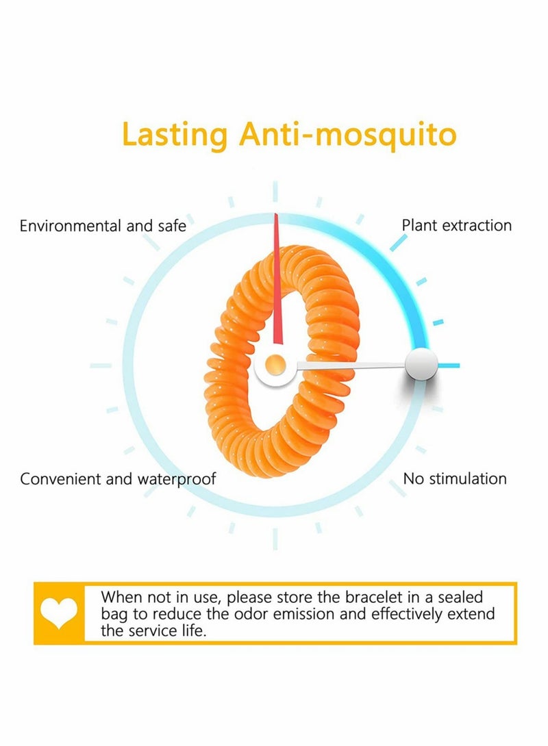 Excefore Mosquito Repellent Bracelet, All Natural DEET Free Anti Insect Bands, Keep Away Insects, Bugs and Midge, Long Lasting Waterproof and Safe for Adults and Children (10 Pack)  - Image 3