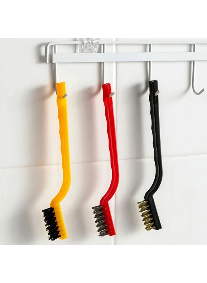 Red Yellow Black Multi Purpose Kitchen Scrubber Set For Stove Top Pots Range Hood - Image 5