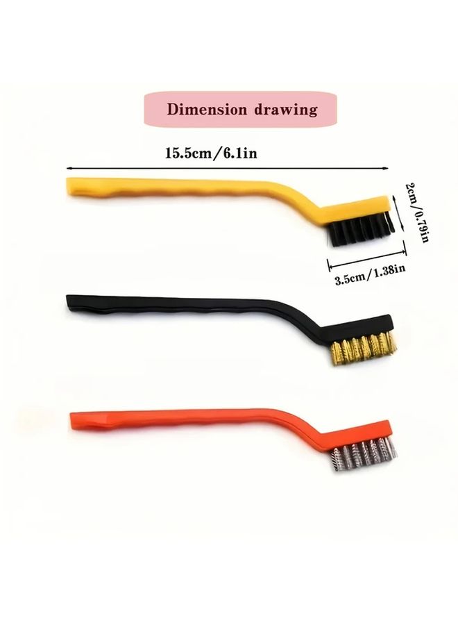 Red Yellow Black Multi Purpose Kitchen Scrubber Set For Stove Top Pots Range Hood - Image 2
