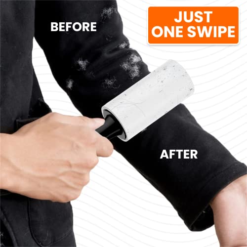 FABWARE Lint Remover Rolls for Clothes Sticky |Lint Roller Refills for Furniture Wool Fur Coat Car Seats Fabric Dust Cleaner Pet Hair Remover 4 Refills | 240 Sheets Only |No Handles - Image 4