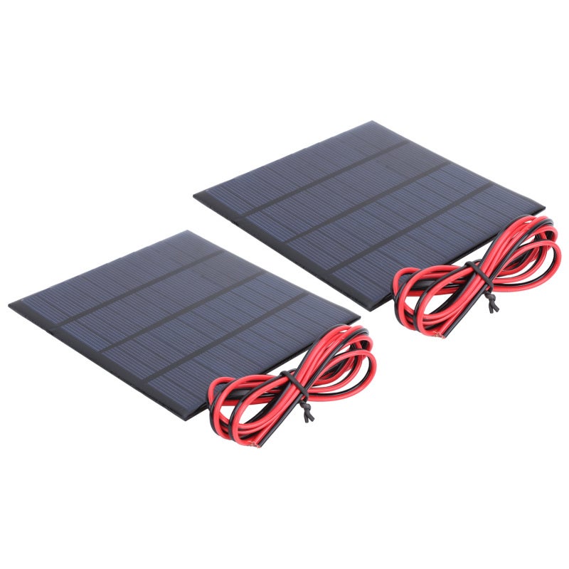 2Pcs Mini Solar Battery Module with 1Meter Cable Hand Operated Supplies DC 12V 150mA - Image 2