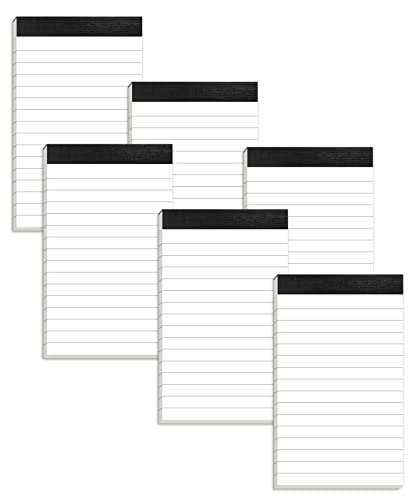 Aidunmis 6 Pack Small Notepads Refills Memo Pads 3 x 5 Inch Lined Writing Note Pads with 30 Sheets Note Pad Paper in Each Pad Mini Pocket Notebook Refills for Taking Notes and Reminders Organization Planning - Image 1