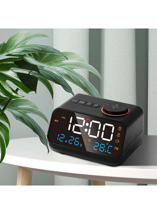 Multifunctional Alarm Clock with FM Radio Rechargeable LED Digital Clock  - Image 2