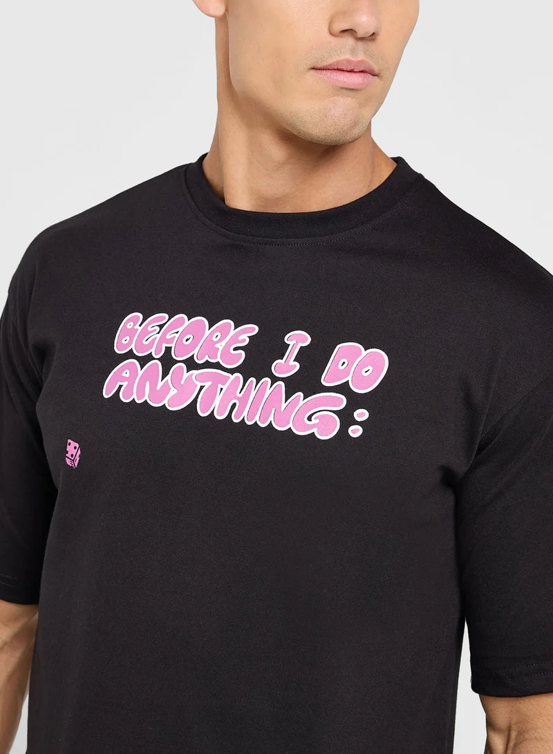 Seventy Five  Oversized Graphic Tee for Men | Best Price UAE