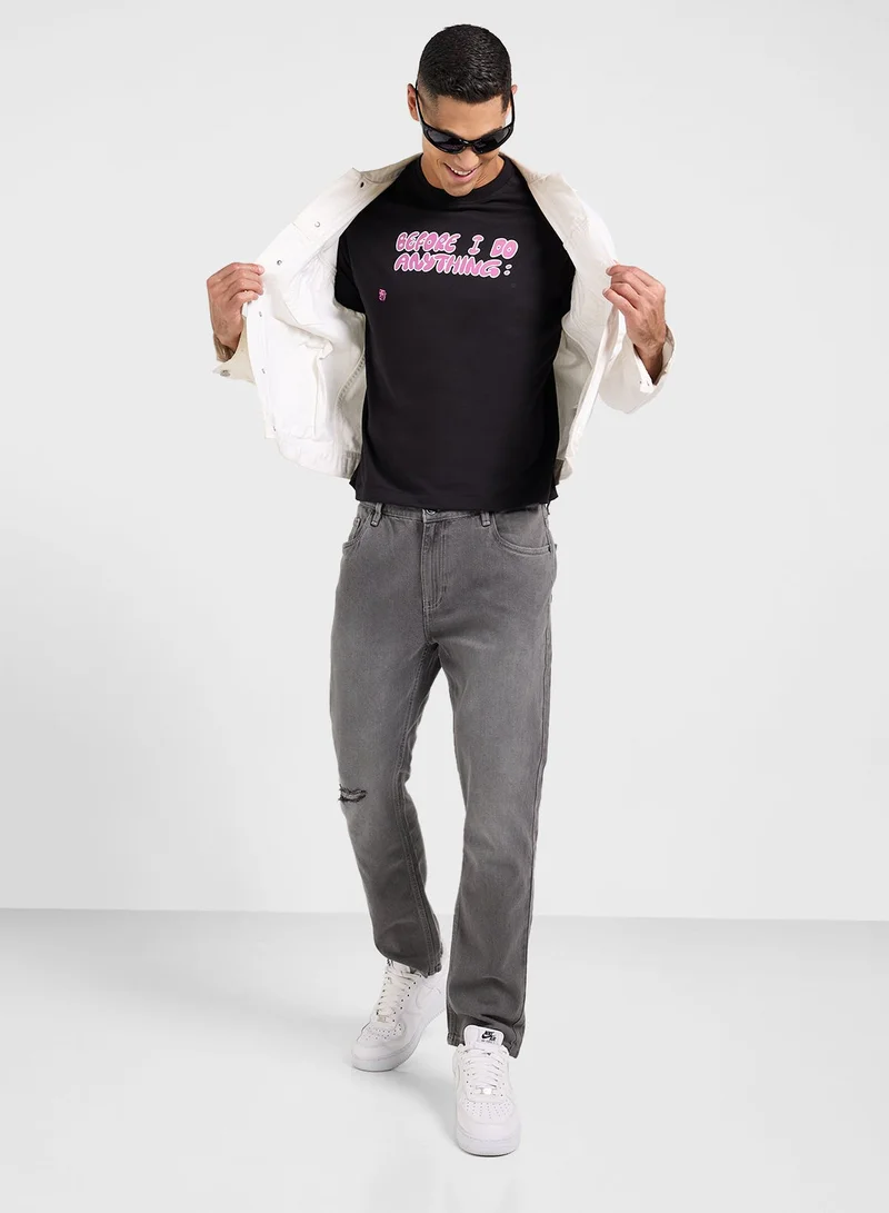 Seventy Five  Oversized Graphic Tee for Men | Best Price UAE