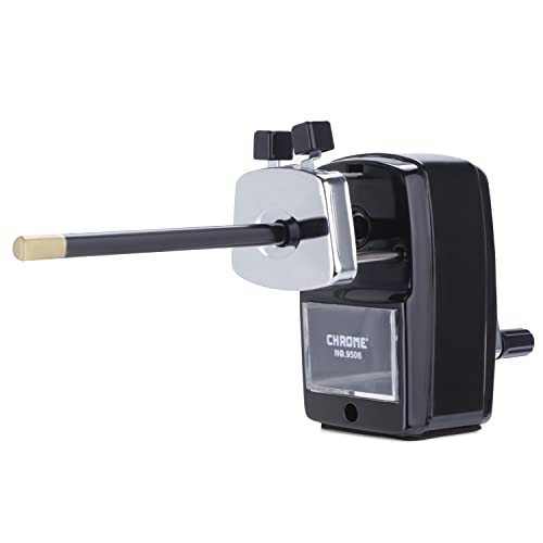 Chrome 9506 - Metal Body Pencil Sharpener (Black) - Image 3