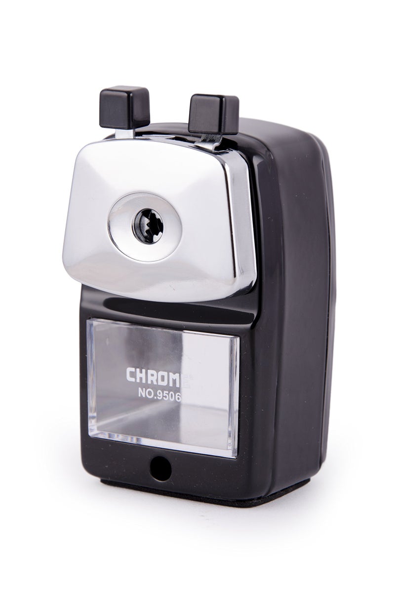 Chrome 9506 - Metal Body Pencil Sharpener (Black) - Image 1