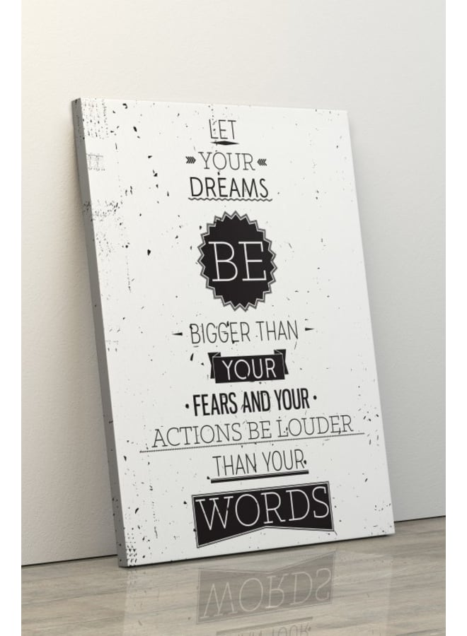 Home Gallery Let your dreams be bigger than your fears poster quote 120x80 - Image 3