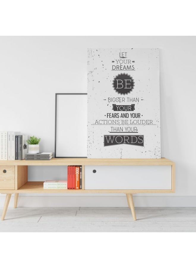 Home Gallery Let your dreams be bigger than your fears poster quote 120x80 - Image 1