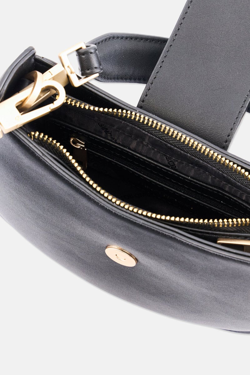 Gino Rossi Women Brand Logo Cross Body Bag, Black - Image 4