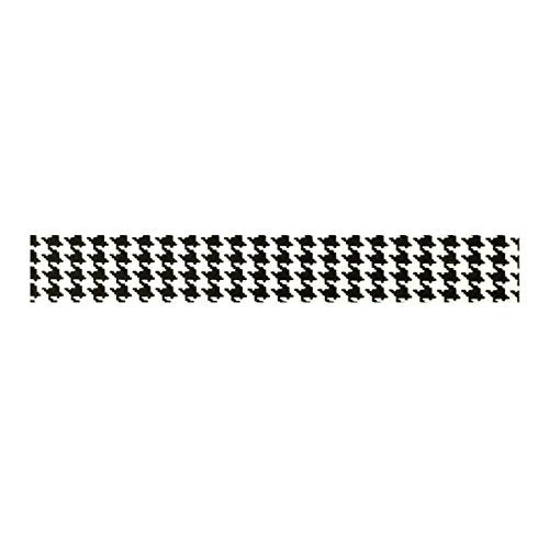 Wrapables Colorful Patterns Washi Masking Tape, Black Houndstooth - Image 2