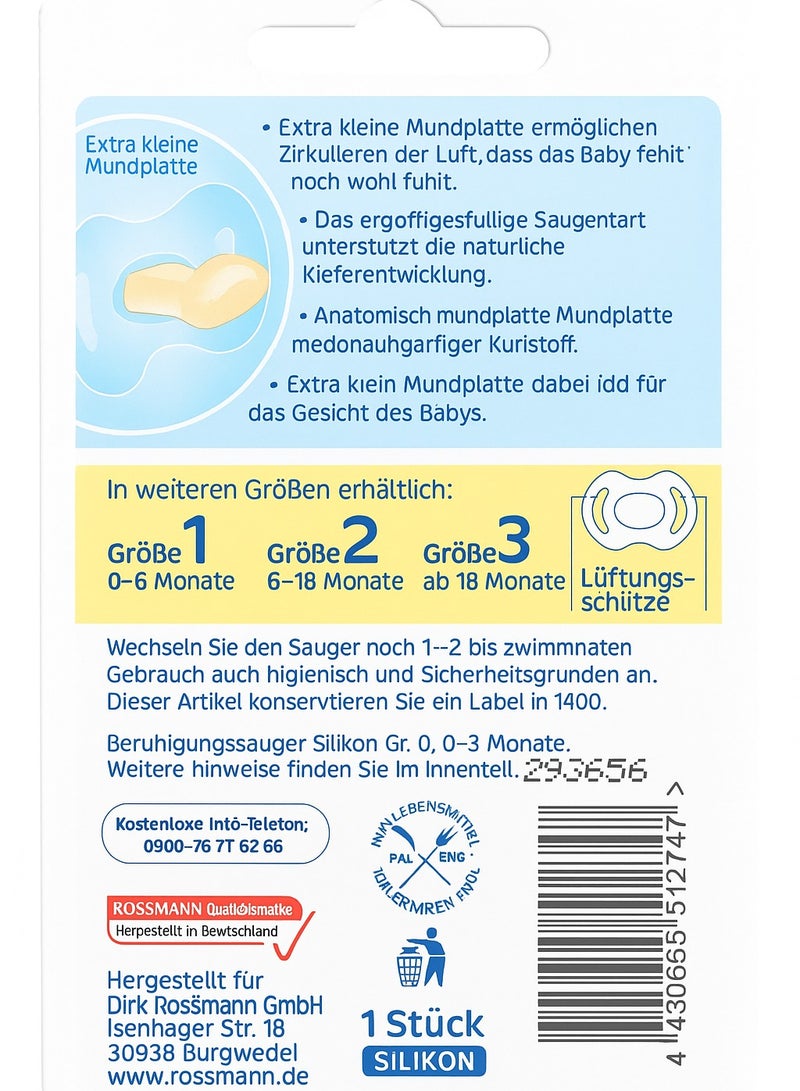 ROSSMANN Babydream Anatomical Silicone Pacifier - Image 2