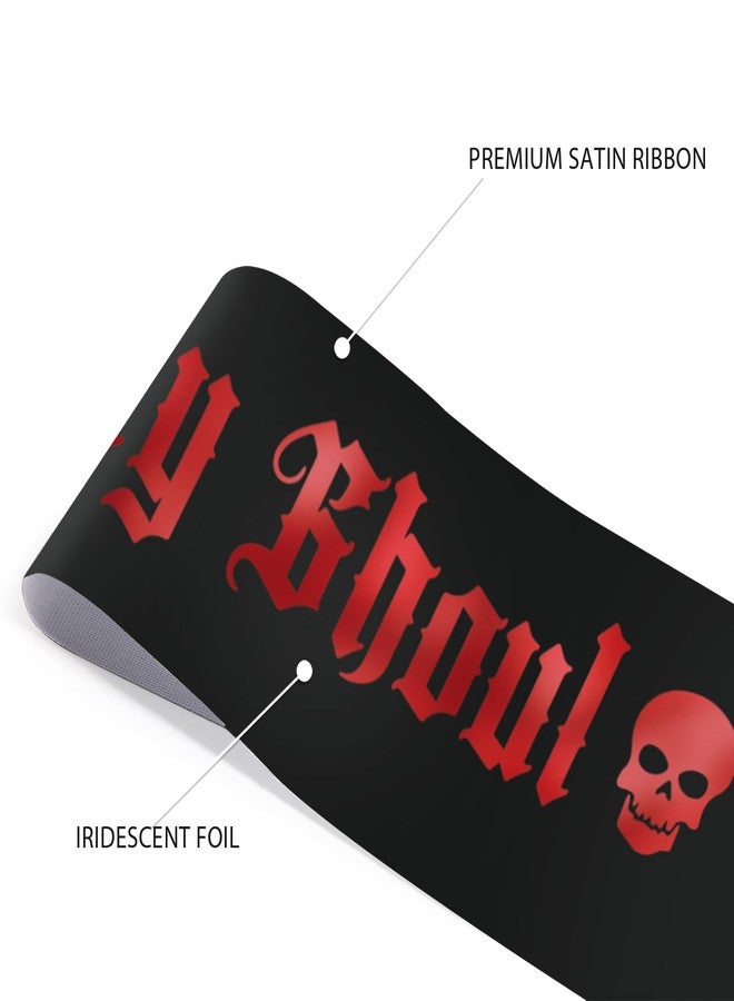 Ramciyo Birthday Ghoul Sash, Birthday with Skulls Decor, Gothic Party Gothic Birthday Girl Sash, Halloween Bday Decorations - Image 4