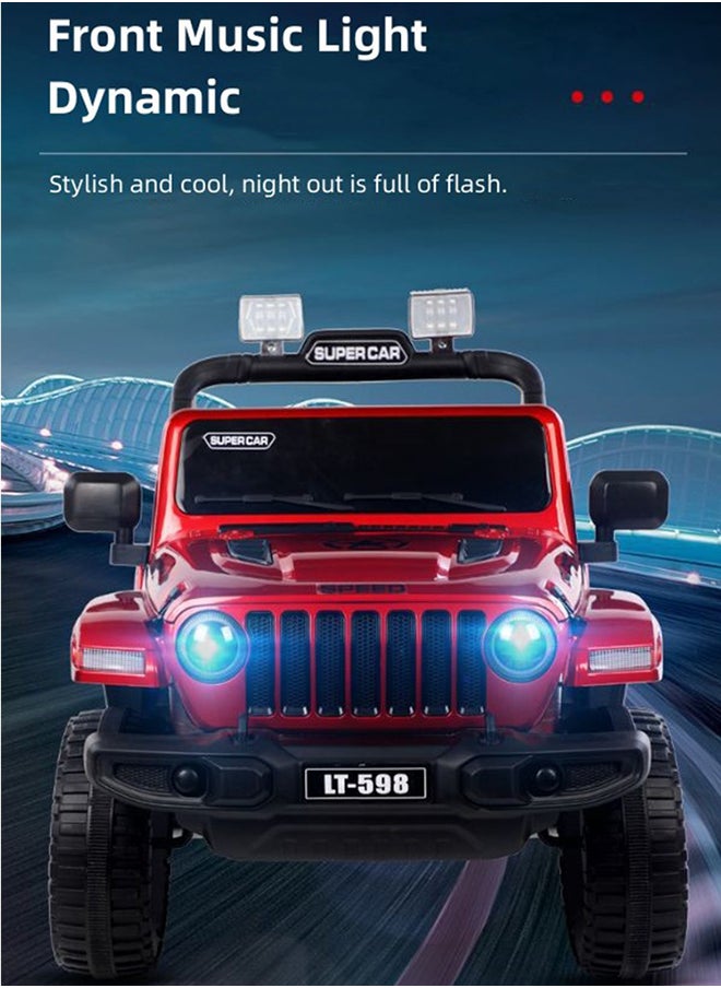 FUN MOMENT - Electric Ride-On Car With Two Seats And Remote Control For Kids - Image 1
