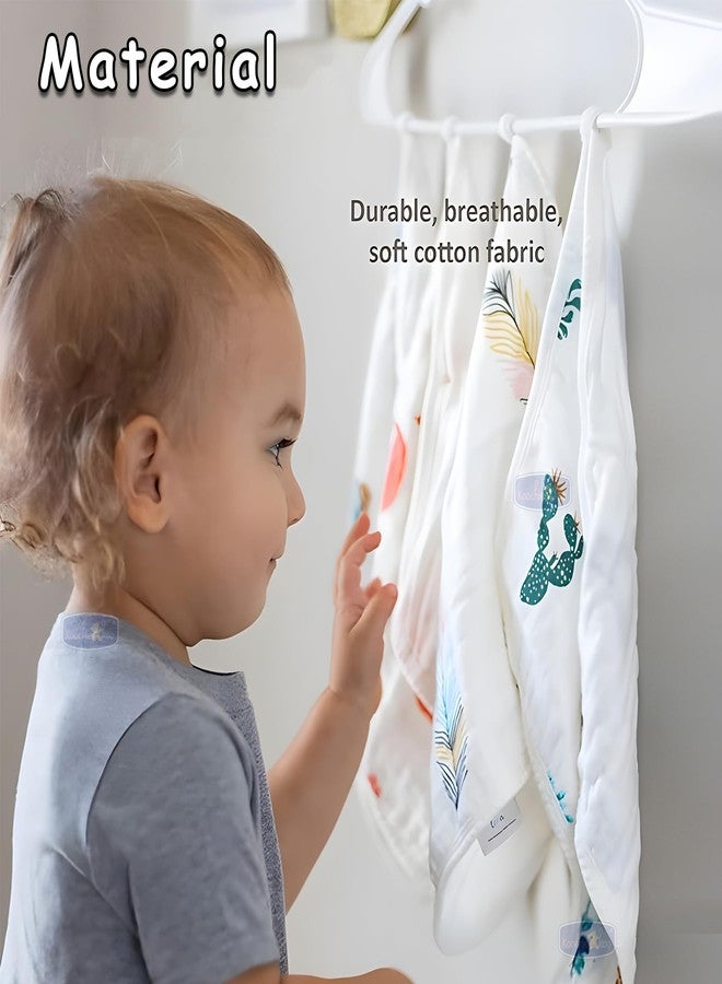 Koochie-Koo Set of 5 Muslin Cloths | 500 GSM | 50x25 Big Size | 6 Layered | New Born Baby Essentials, Swaddle for New Born | Baby Towels Newborn, Soft & Absorbent - Image 5