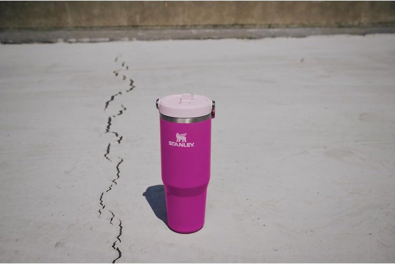 Stanley Ice Flow GO 890ml/30oz Flip Straw Water Bottle - Violet Blossom - Image 5