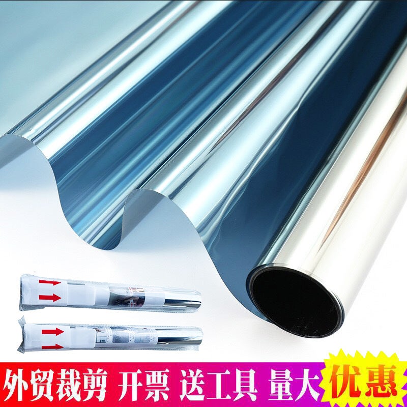 Factory Glass Heat Insulation Film Sun Room Sunscreen Sunshade Stickers One-Way Perspective Light Blocking Self-Adhesive Sun Film - Image 2