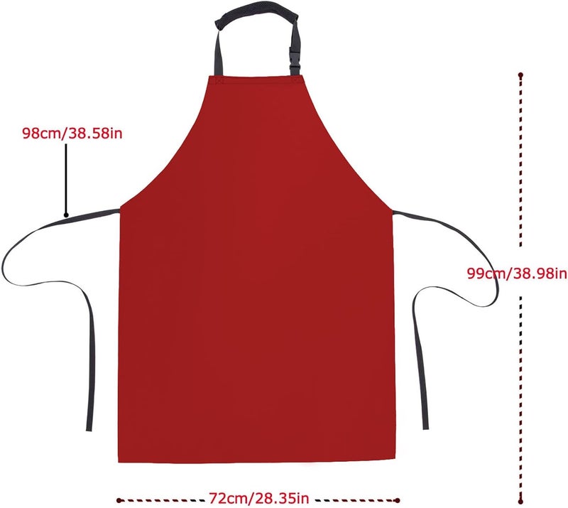 Homsolver Heavy Duty Vinyl Waterproof Apron for Unisex Adult, Ultra Lightweight, Chemical Resistant Industrial Work Apron - Image 4