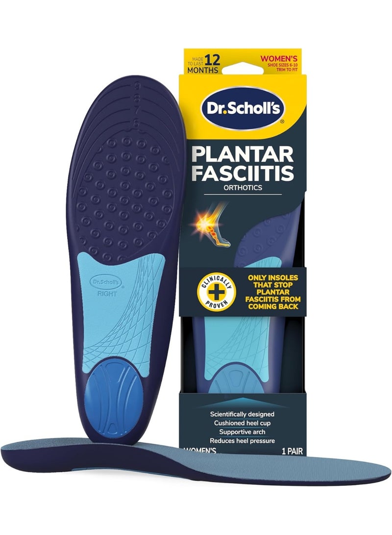 Dr. Scholl's Dr. Scholl’s Plantar Fasciitis Relief Orthotic Insoles for Women - Image 1