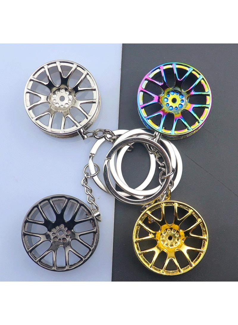 general 4-Piece Zinc Alloy 3D Hubs Keychain Set 37mm - Image 2