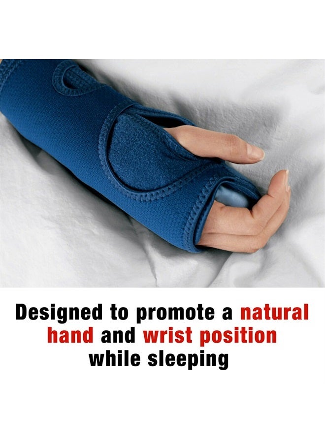 ACE Brand Night Wrist Sleep Support, Adjustable Wrist Brace, Cushioning Beads and Palmar Splint, Sleep Support for Left and Right Wrist, One Size Fits Most - Image 2