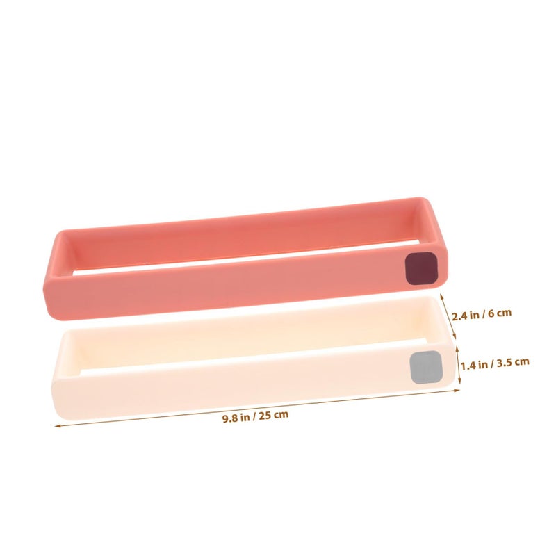 4Pcs Adhesive Wall Mounted Slipper Rack Space Saving Shoe Storage Shelf White - Image 4