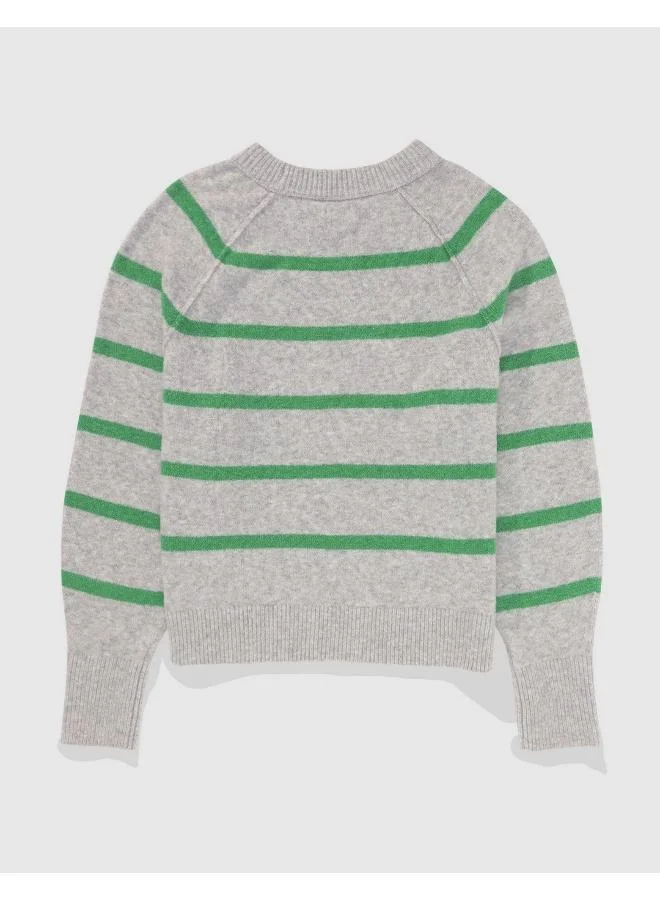 آري من امريكان ايجل Aerie Bubble Sleeve Sweater